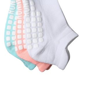 RONNOX 3 Pairs Cushioned Non-Slip Yoga Socks
